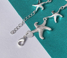 Load image into Gallery viewer, Starfish Bracelet 8 inch 925 Sterling silver charm bracelet