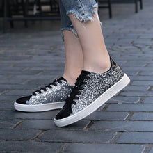 Load image into Gallery viewer, Women's Shoes Sneakers Bling Girl Glitter Casual  Breathable Lace Up Outdoor Sport Shoes
