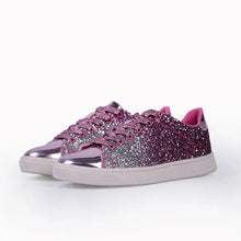 Load image into Gallery viewer, Women's Shoes Sneakers Bling Girl Glitter Casual  Breathable Lace Up Outdoor Sport Shoes