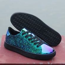 Load image into Gallery viewer, Women's Shoes Sneakers Bling Girl Glitter Casual  Breathable Lace Up Outdoor Sport Shoes