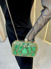 Load image into Gallery viewer, Glass Rhinestone Clutch  Purse for Women, Exquisite French Rhinestone and Glass Luxury Lightweight Chain Bag COLOR OPTIONS
