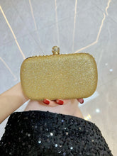 Load image into Gallery viewer, Glass Rhinestone Clutch  Purse for Women, Exquisite French Rhinestone and Glass Luxury Lightweight Chain Bag COLOR OPTIONS