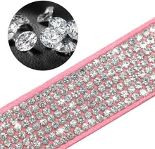 Load image into Gallery viewer, Pet Collar and Leash Set Bling with Rhinestones and Bow&#39;s Color Options