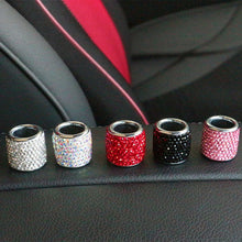 Load image into Gallery viewer, Car Headrest Collars Fashion Bling Car Interior Decoration Rings Chrome Rhinestone Vehicle Seat Accessories