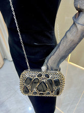 Load image into Gallery viewer, Glass Rhinestone Clutch  Purse for Women, Exquisite French Rhinestone and Glass Luxury Lightweight Chain Bag COLOR OPTIONS