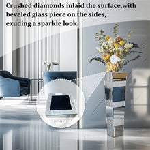 Load image into Gallery viewer, Modern Floor Flower Vase Decorative Crystal Silver Standing Mirrored Flower Vase Floral Arrangement Vase (2 sizes)