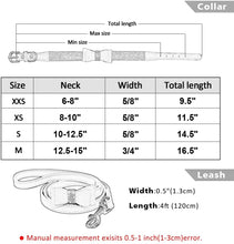 Load image into Gallery viewer, Pet collar and leash measurements
