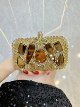 Load image into Gallery viewer, Glass Rhinestone Clutch  Purse for Women, Exquisite French Rhinestone and Glass Luxury Lightweight Chain Bag COLOR OPTIONS