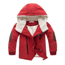 Load image into Gallery viewer, Children&#39;s Boy&#39;s Winter Jacket fur lined Red