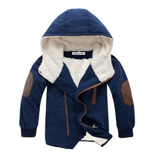 Load image into Gallery viewer, Children&#39;s Boy&#39;s Winter Jacket fur lined Blue