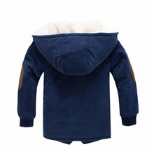 Load image into Gallery viewer, Boys Winter Jacket- Coat Thick High Quality Woolen Winter Coat Kids 3T-12 Red/Blue