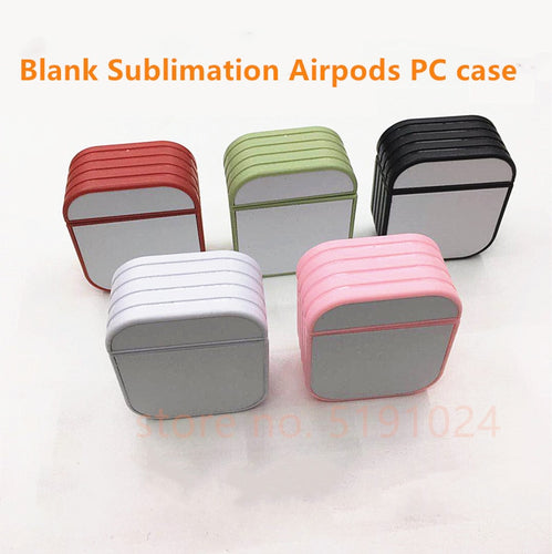 Airpods PC cases Blank 15 cases/lot sublimation material double-sided heat transfer printing DIY