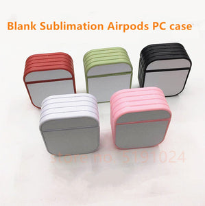 Airpods PC cases Blank 15 cases/lot sublimation material double-sided heat transfer printing DIY