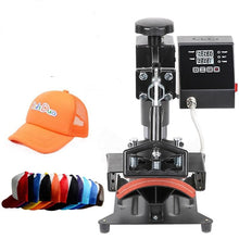 Load image into Gallery viewer, Heat Press Transfer Machine Hat Sublimation Double Digital display Swing Away Baseball/Business logo&#39;s