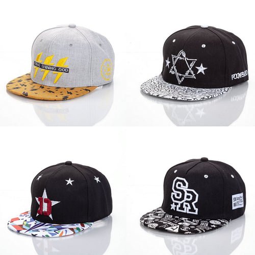 Unisex Hip-Hop Hat's Baseball Cap's (50) DESIGNS Acrylic Embroidered Men's & Women's