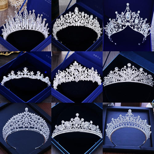 Bridal Wedding Tiara's/Crown's Bling Crystal Crowns Headpiece (27) Designs Wedding/Pageant Hair Jewelry Accessories