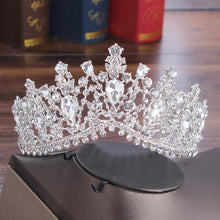 Load image into Gallery viewer, Bridal Wedding Tiara and pageant crown beautiful high quality rhinestones