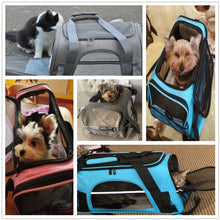 Load image into Gallery viewer, Pet Carrier Dog/Cat Carrier Transport Bag Breathable with Handle - Shoulder strap Airline Approved Color Options