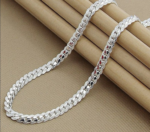 Necklace 925 Sterling Silver 6mm Chain 18/20/24 Inch Chain 
