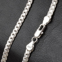 Load image into Gallery viewer, Necklace 925 Sterling Silver 6mm Chain 18/20/24 Inch Chain 