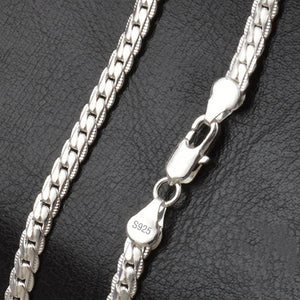 Necklace 925 Sterling Silver 6mm Chain 18/20/24 Inch Chain 