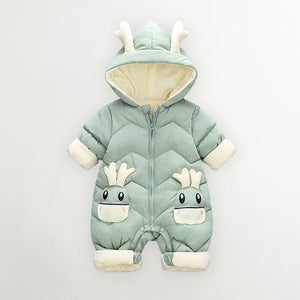 Newborn/Toddler Unisex Winter Snowsuit Coat/Jumpsuit Deer & Antlers Design Thick lining