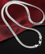 Load image into Gallery viewer, Necklace 925 Sterling Silver 6mm Chain 18/20/24 Inch Chain 