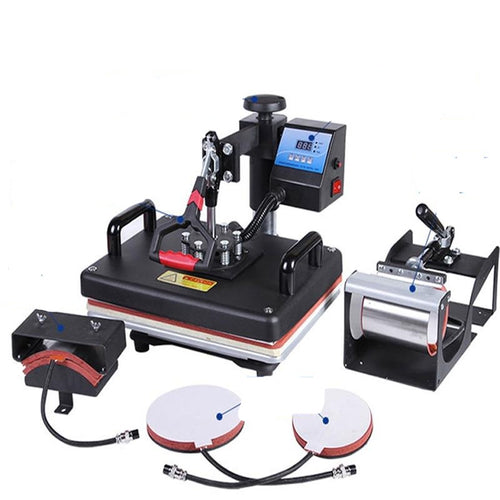 Heat Press Machine 5 n 1 Sublimation  for t shirts, hats, mugs, plates