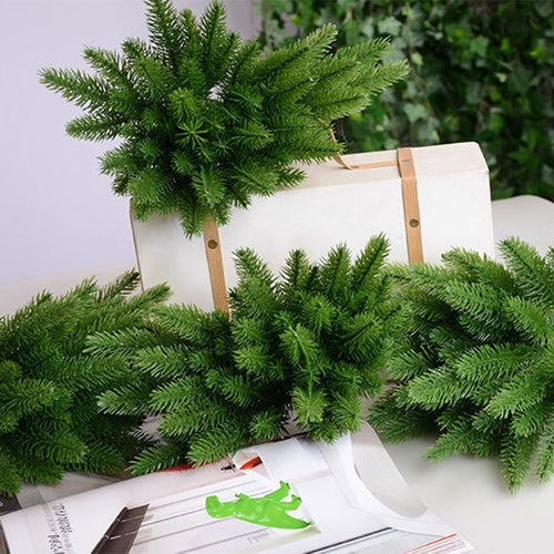 Artificial  Pine Branches 5 Pcs Christmas Tree/Wreath Accessories DIY Decorations Xmas Ornaments