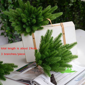 Artificial  Pine Branches 5 Pcs Christmas Tree/Wreath Accessories DIY Decorations Xmas Ornaments